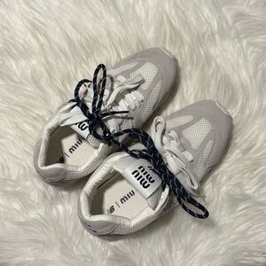 Miu Miu x New Balance White Sneakers